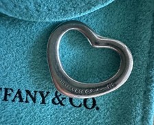 Tiffany & Co. Elsa Peretti 925 Silver Open Heart Pendant 