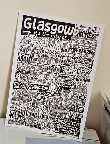 Glasgow black white - white, or