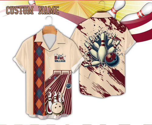 Personalized bowling hawaiian - personalized,