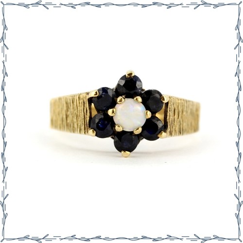 Vintage 9ct yellow gold opal - 9ct,