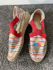 Cath Kidston Multicolour Stripe Ice Cream Espadrille Shoes EU 38 UK 5 BNWT