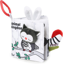 Soft Toys Baby Cloth Books - First Year 3D Animals Tails Crinkle Sensory Touch