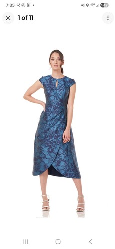 Kay unger blue jacquard - unger,