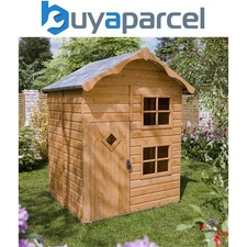 Rowlinson Playaway Townhouse Childrens Wooden Garden Play House Cabin Lodge