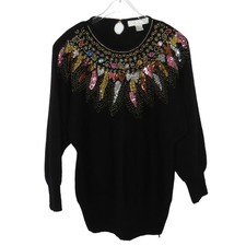 1980s vintage rainbow sequin - 1980s,