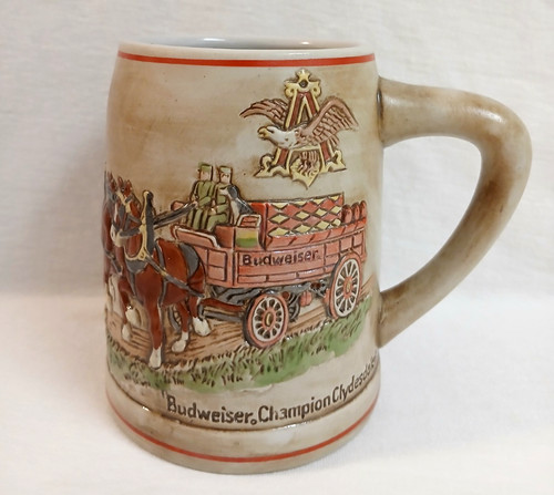 Budweiser 1981 holiday stein - budweiser,