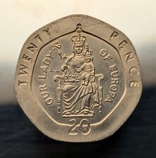 Our Lady of Europa Gibraltar 20p Pence 1988 AA Copper-nickel Coin - Elizabeth II