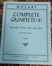 Mozart Complete Quartets for Flute Violin Viola and Cello Rampal Parts