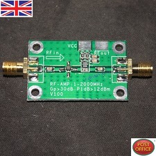 NEW 1-2000MHz 2Ghz Low Noise LNA RF Broadband Amplifier Module 30dB HF VHF/UHF