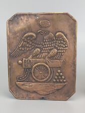 US Artillery Shako Plate American War of 1812 replica plates reenactors