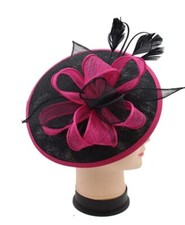 Women's Large Headband Clip Hat Fascinator Weddings Ladies Day Races Royal Ascot