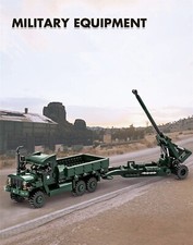 Kit Built US ARMY M35a2 Truck + M198 Howitzer Cannon "Long Tom" NEW 