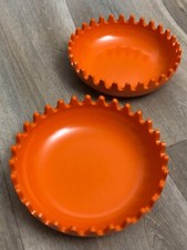 VINTAGE Retro HABITAT Alan Fletcher Italian Design Orange Mabel CLAM Bowl BOX