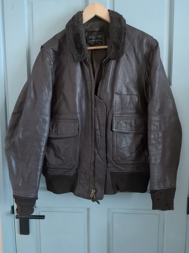 Vintage usn leather flight - g-1,