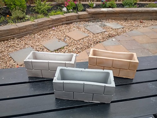 Handmade concrete planter - , pot