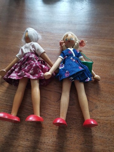 Vintage peg dolls 9 inch - peg,