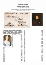 PP-GB Free Front 1829 signed Charles Forbes, MP Beverley & Malmesbury