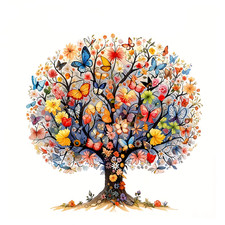 Unique Wooden Tree of Life