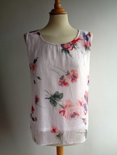 ADINI White Pink Floral Top