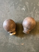 2 Period Hardwood Door Handles