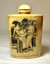 Antique Erotic SNUFF BOTTLE w/