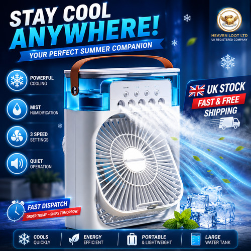 Mini air cooler fan - 3, in