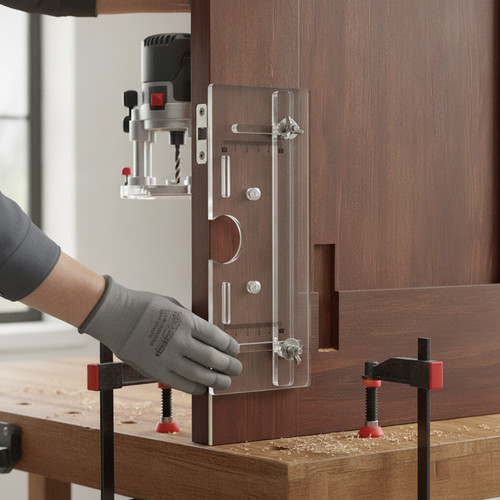Router guide and hinge - guide,