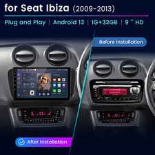 32G Car Stereo Radio For SEAT IBIZA 6J 2009-2013 Carplay Android14 GPS Head Unit