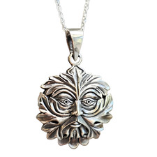 Greenman Pendant 925 Silver