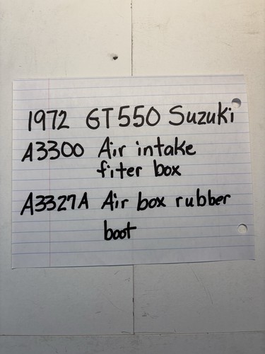 Suzuki 1972 gt550 air - ,