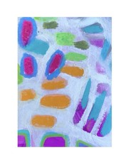 Aceo Painting Gouache Abstract