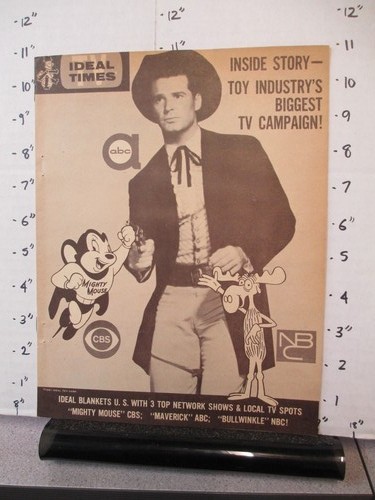 Ideal toy 1961 bullwinkle - ideal,