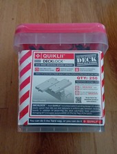 NEW QUICKLII DECKLOCK 4MM WIDE DECKING BOARD SPACER - QTY 250 BUCKET
