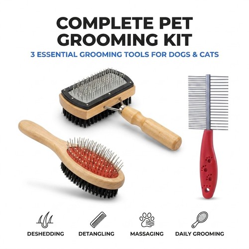 3pc pet grooming kit dog - grooming, cat