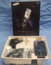 Boxed Samsung SGH-J700i - Black Mobile Phone Slide in GWO - Locked to Tesco