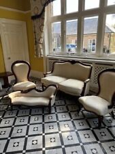 antique style living room chair and sofa set