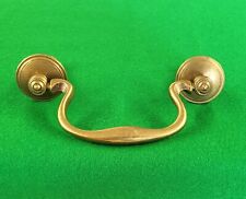 Brass swan neck drawer handle