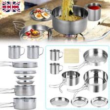 8Pcs Camping Cookware Portable