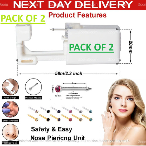 Disposable nose ear - ear, piercing