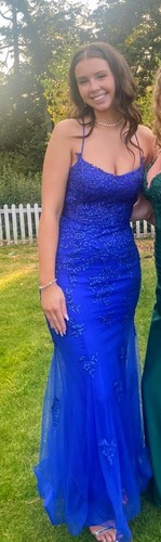 Beautiful royal blue prom - blue,