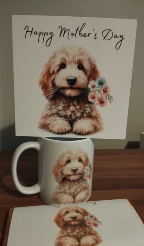 Mother day card mug - day, card,