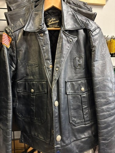 Vintage leather police - leather, jacket