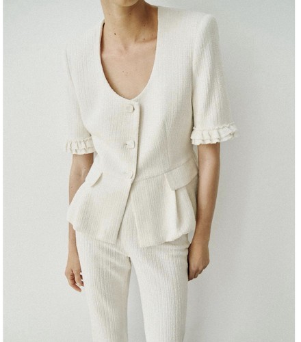 Zara peplum jacket with - with, short
