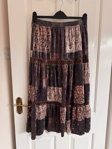 Cider velour patchwork effect - cider,