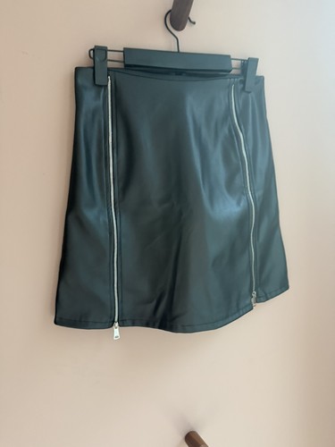 Black faux leather - black, mini