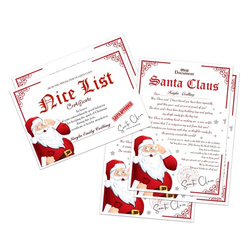 Personalised letter from santa - from,