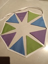 bunting / banner   ideal for vw campervan/camper Multicoloured doublesided .
