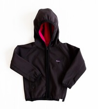Kid's Child's Black Hooded Zip