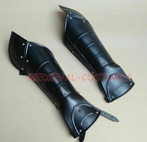 Medieval metal arm bracer - metal,