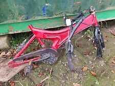 Red Classic BMX Bike Frame Red For 20" Wheels Forks Bars Crank Chainguard 